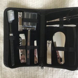 Vintage Trump Taj Mahal Men's 11 Pc. Grooming Set In Original Leather Case